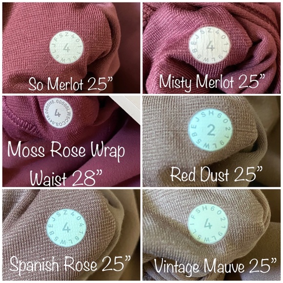 Lululemon Align Red/Oranges/Pinks Comparisons - Picture 6 of 6